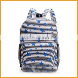 Promotional Star Printed Canvas School Cheap Backpack