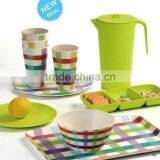 Green Bamboo Fibre Materia Homeware Dinner Set, Plate, Spoon, Cup Tableware Set