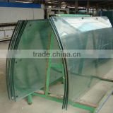 Curved glass for buildings