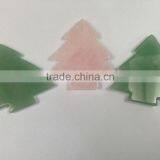 Natural Loose Gemstone Carved Christmas Tree Pendants For Christmas Gift thumbnail-4