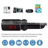 Hot Sale Wireless LCD Bluetooth 12V MP3 Player Dual USB Charger Handsfree FM Transmitter Car Kit thumbnail-5