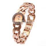 Women's Stainless Steel Petite Rose Gold-Tone Chain Watch thumbnail-1