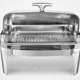 Update International Stainless Steel Chafer, Buffet Round Chafing Dish Food Warmer thumbnail-4