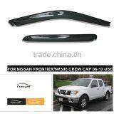 WINDOW VISORS FOR NISSAN FRONTIER/NP300 CREW CAP 06-12 USE