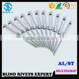 HIGH QUALITY FACTORY DOME HEAD ALU/ST MULTI GRIP RIVETS thumbnail-1