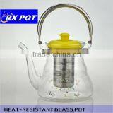 Premium Heat Resistant Glass Tea Pot With Stainless Steel Filter 1100S thumbnail-6