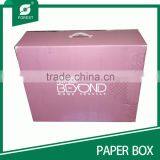 HANDLE CARTON FOR HOME TEXTILE WITH MATT LAMINATION SURFACE