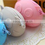 New Arrival Bright Coloured Silicone Owl Zip Bag Purse Coin Holder Cheapest thumbnail-2