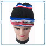2014 hot sale custom design hat knitted beanies men embroidery cap(KXE-004)