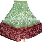 Buy Navratri Dandiya Dress / Cotton Bandhej Skirt Online thumbnail-1