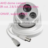 AHD dome Camera 720P with POE 4mm Lens Night Vision IR Cut Waterproof IP66 seiveillance indoor Camera CCTV Network Camera, 2 led