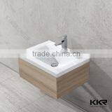 Artificial Stone Wall Hang Wash Basin , Sanitary Ware Wash Basin
