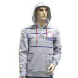 New Heather Grey Fleece Kangaroo Pocket Long Sleeves Men's Pullover Hoodie Sweatshirt