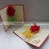 New Flower & butterfly 3d hand made card