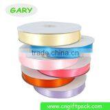 Gold Edge Blue Elegant Satin Christmas Ribbon thumbnail-3