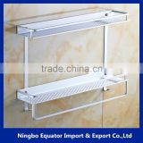 Best Selling Products China Supplier 2 layers Wall Mounted holder for household/bathroom storage rack 12cm-wide