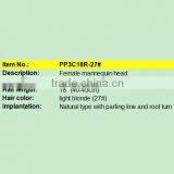 Blonde Long Hair Training Head for Hairdresser 18 Inch to 24 Inch thumbnail-5