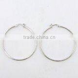 Rhodium Fashion Super Hoop Earrings