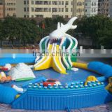Guangzhou Barry inflatable water park with best water cyclist systerm