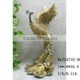Attractive Resin Peacock Sculpture