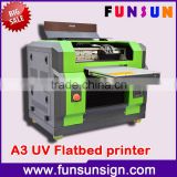 A3/A4 size UV led flatbed printing machine for pen golf and phone case printing 1440dpi