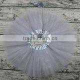 Grey Tutu for Baby Cheap Puffy Pettiskirt Tutu thumbnail-2