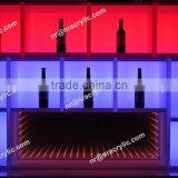 Shanghai Commercial Furniture New Arrival LED Acrylic Bar Counter With Infinity System thumbnail-2