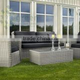 Wicker Outdoor Sofa Set with Round Table