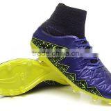 New Arrival 2015 Soccer Shoes leather Football Boots High Top Soccer shoes
