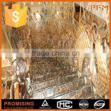 Super Villa Indoor Design Brown Marble Circular Stairs thumbnail-1