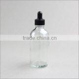Clear Transparent Glass Boston Round Dropper Bottles thumbnail-2