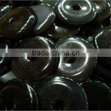 20*4mm Obsidian Donut Shaped Pendant thumbnail-2