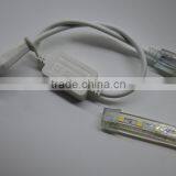 Outdoor Waterproof 220V AC Flex IP65 Tube Around 5050 Led Strip thumbnail-5