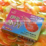 Healthy and Crispy Snack Food Colorized Prawn Crackers
