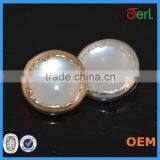 2016 New Design 27MM Round Alloy Hot Sale Resin Button Wholesale for Garments thumbnail-5