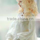 Heat Resistant Medium Blonde Curly 1/3 1/4 1/6 BJD Doll Wigs thumbnail-3