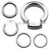 Fashion Stainless Steel Fashion Piercing Jewelry Segment Ring Custom
