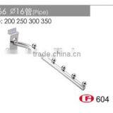 Retail Metal Hanging Clothes Display Hook ,accessories Slatwall Hook K66