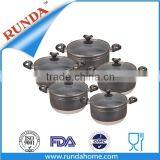 Hot Casserole Cookware Sets With Marble Coating