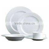 30pcs Round Shape Standard Classical White Porcelain Dinnerware Sets