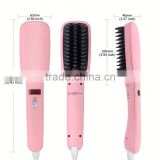 2016 high quality LCD electric brush for straight hair