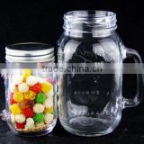 factory price decorative honey glass bottle with handle