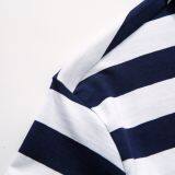 Yixigeluo New Men's Summer Men's Short Sleeved POLO Shirt Business Tide Version of Men's Polo Shirt Striped T-shirt thumbnail-4
