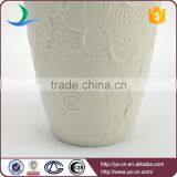 Hot Promotion Floral Design Embossed Dolomite Ikebana Vases Wholesale thumbnail-4