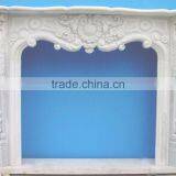 Cheap Modern White Marble Fireplace Mantel thumbnail-4