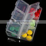 Cy275 Mini Portable Clear Empty Braille 6 Cells Pill Medicine Drug Storage Case Box thumbnail-1