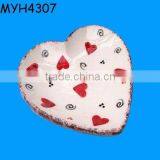 Beautiful Ceramic Heart Shape Wedding Dish thumbnail-1