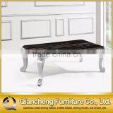 Hot Sale Coffee Table With Silver Stainless Steel Legs