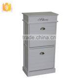 3-Tier 2-Door Shoe Storage Cabinet thumbnail-1