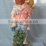 Garden Decor Reading Boy and Girl Fiberglass Statue thumbnail-4